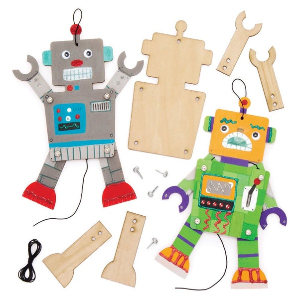 Robot Wooden Puppet Kit