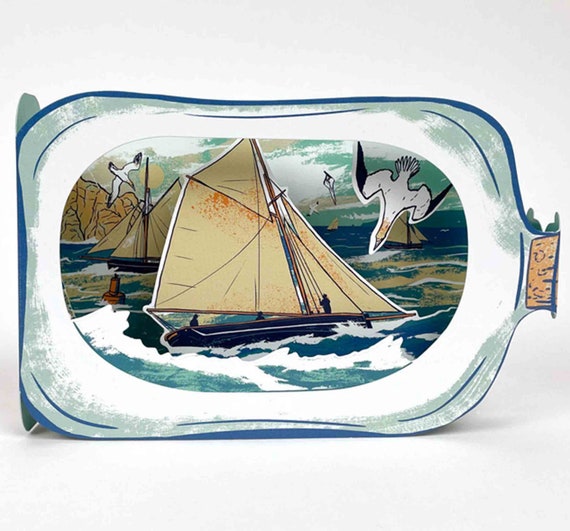 Special Card - SAILBOAT in a BOTTLE