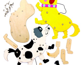 Dog Wooden Puppet Kit