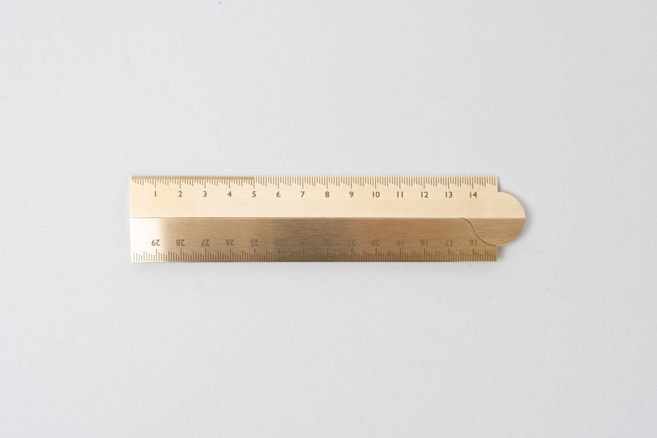 Gold Stria Folding Ruler by Makers Cabinet