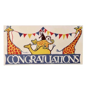 Lange kaart Circus Gefeliciteerd