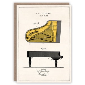 Greeting Card Steinway Piano