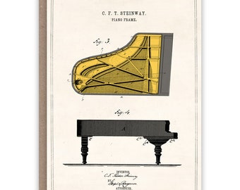 Grußkarte Steinway Piano