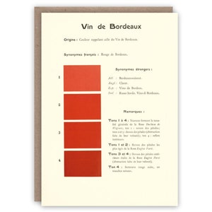 Wenskaart Vin de Bordeaux
