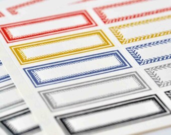 Packet of 30 Narrow Self-Adhesive Labels