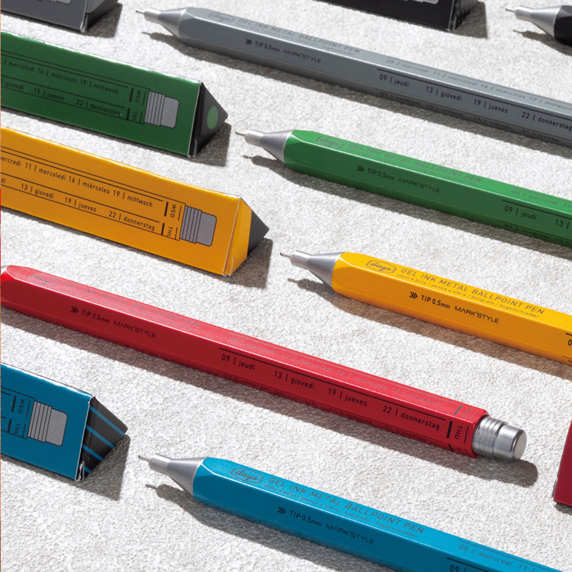 TUL Fine Writing Retractable Gel Pen with 2 Refills, Solid Metal Barrel, Medium Point, 0.7 mm, Gunmetal Barrel, Black & Blue Inks