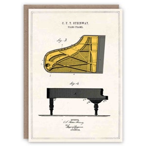 Carte de voeux Piano Steinway
