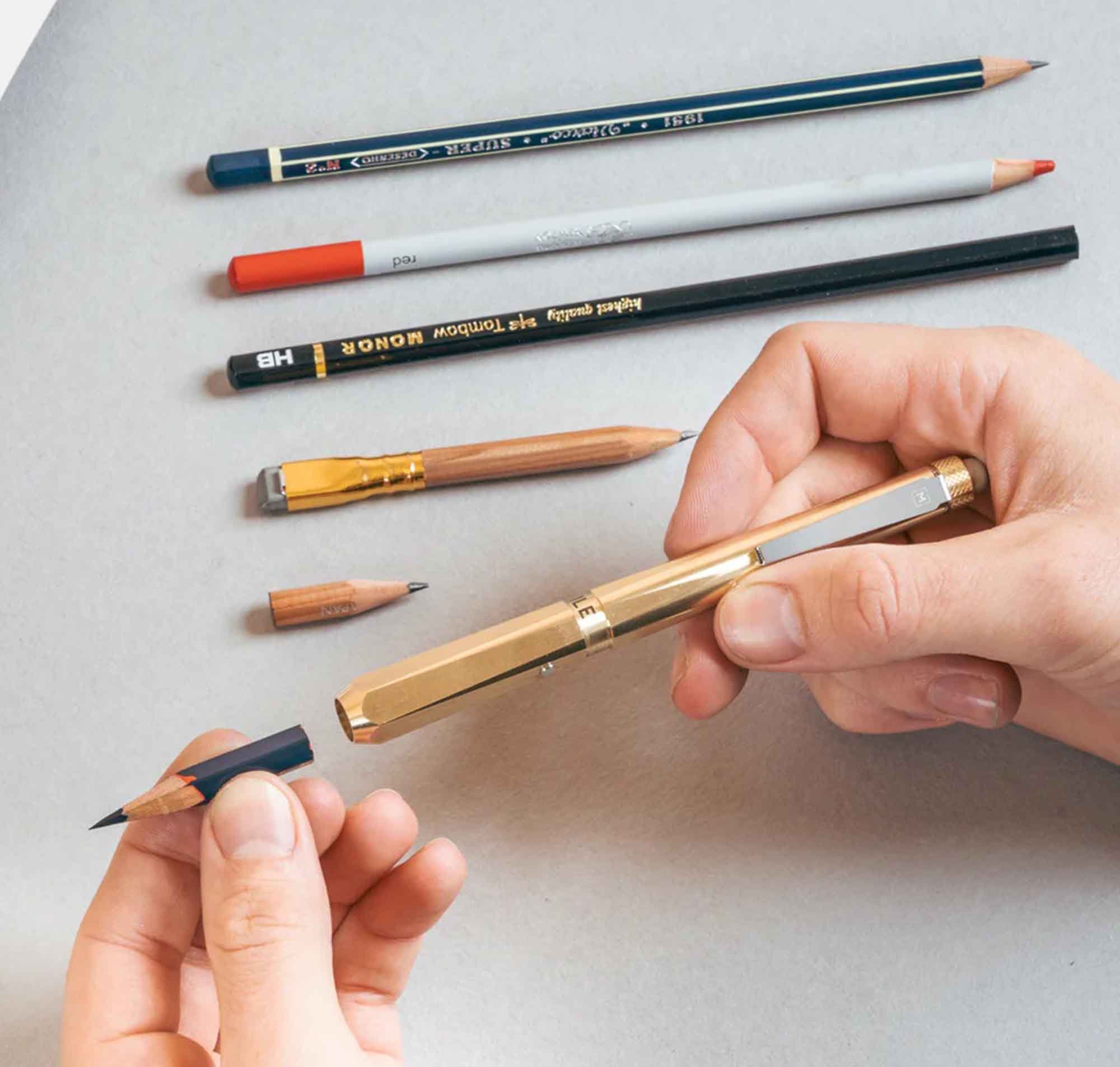 FERRULE Pencil Extender エクステンダー 鉛筆セット Ferrule Pencil Extender by Makers Cabinet - Etsy
