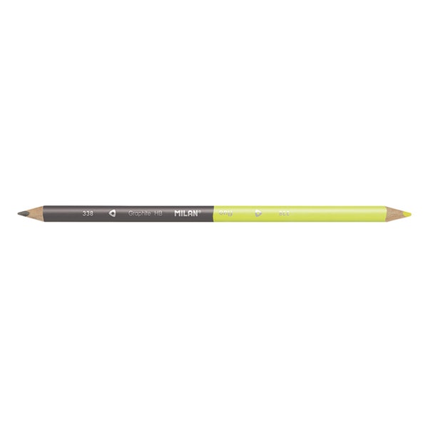 MILAN Bi-Colour Fluo/Graphite Triangular Pencil