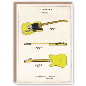 Wenskaart Fender Telecaster