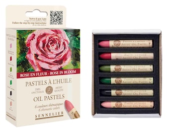 Sennelier Oil Pastels - ROSE IN BLOOM Set of 6