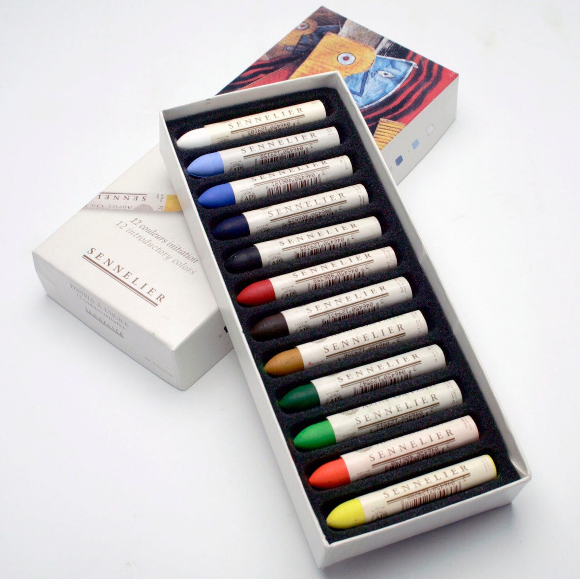 Oil Pastels for Kids Coloured 12 Crayons for Art School Soft Colour 