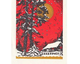 Greeting Card RED SKY