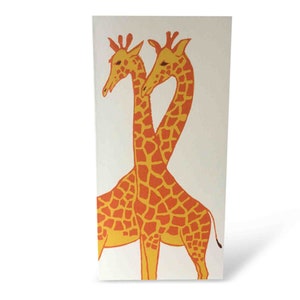 Cartão de saudação Girafas