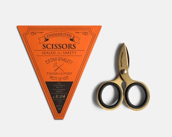 Tools to Live by Scissors 3" Gold