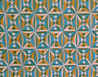 Pattern Paper Kaleidoscope Yellow and Blue