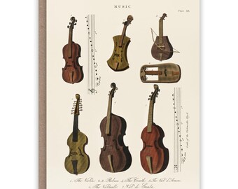 Greeting Card - VIOLINS