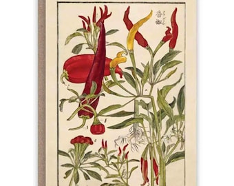 Carte de voeux Piments forts