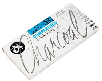 Compressed Charcoal Assorted Greys