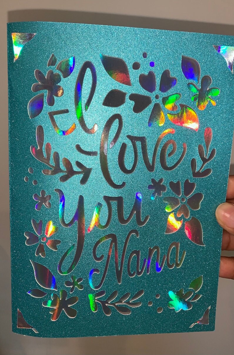 I love you Nana personalisierte Karte Etsy