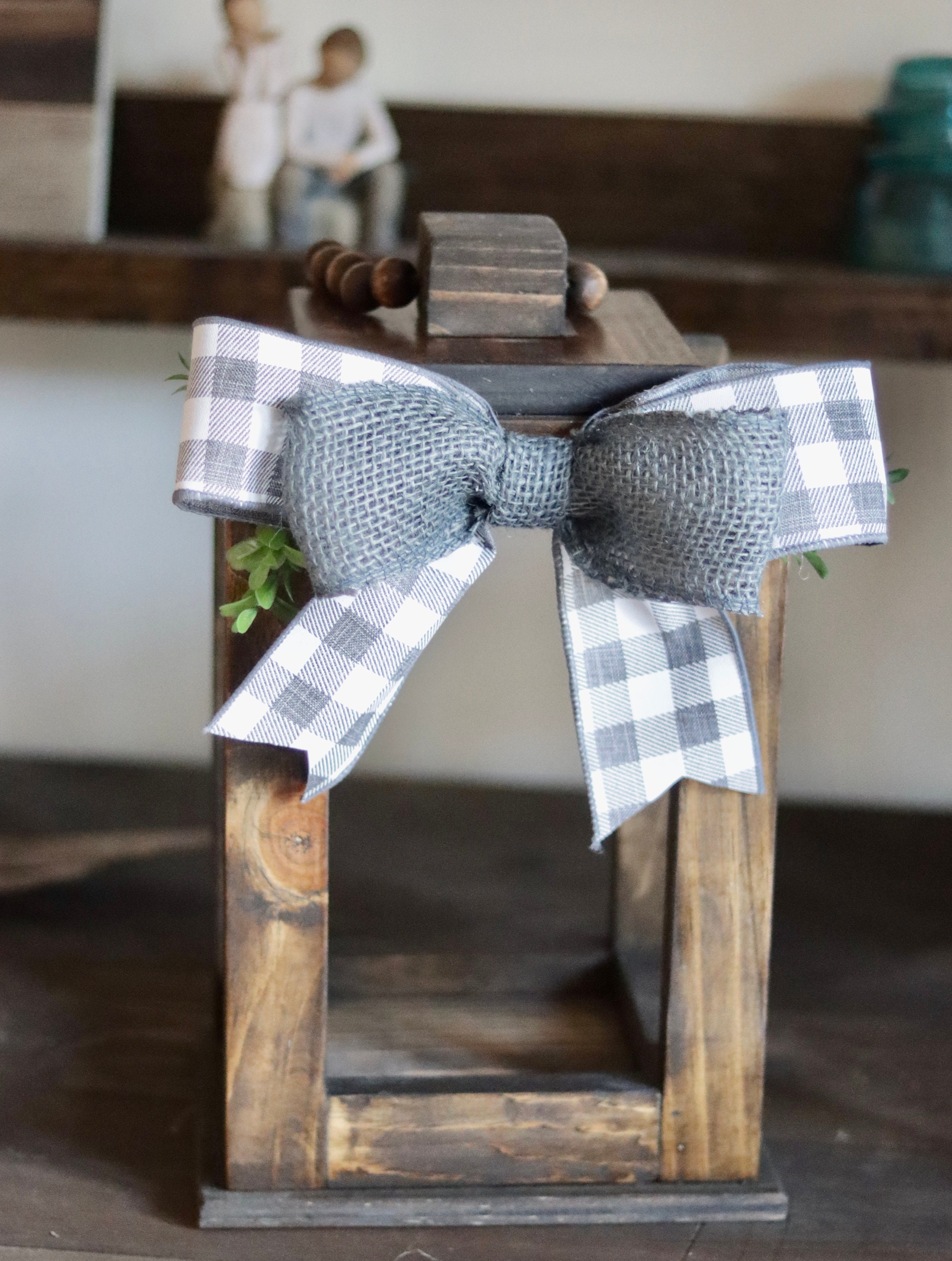 Linternas de madera / mango con cuentas / Incluye arco y | Etsy