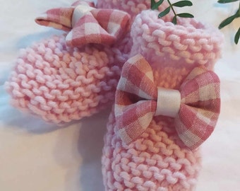 Chaussons bébé en laine mérinos