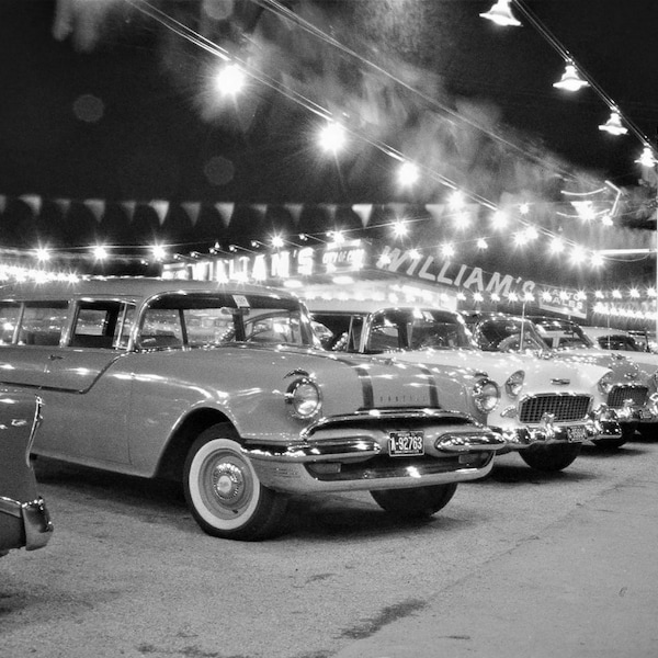 1950s USED CAR Lot PHOTO  Old Cars