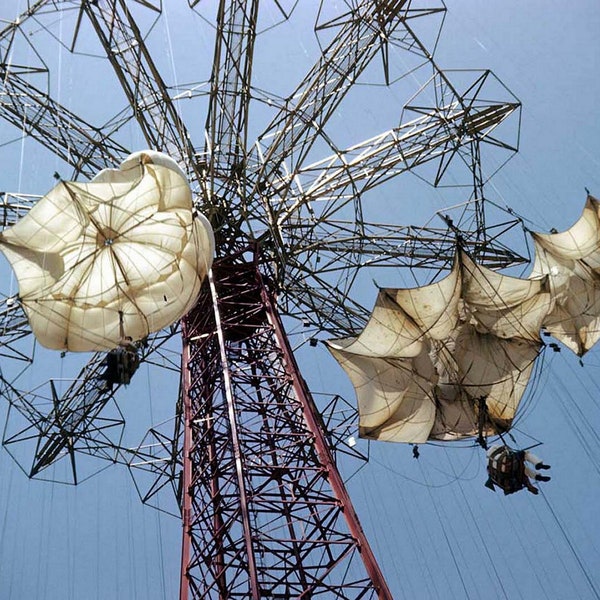 1948 Coney Island PARACHUTE JUMP Steeplechase Park PHOTO