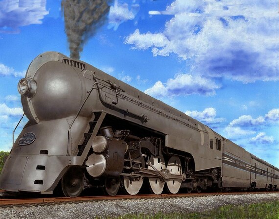 thumbnail image 2 of New York Central Railroad Photo – 20th Century Limited – Vanderbilt Art Deco, 8x10 On 8.5x11 Stock 2 of 5