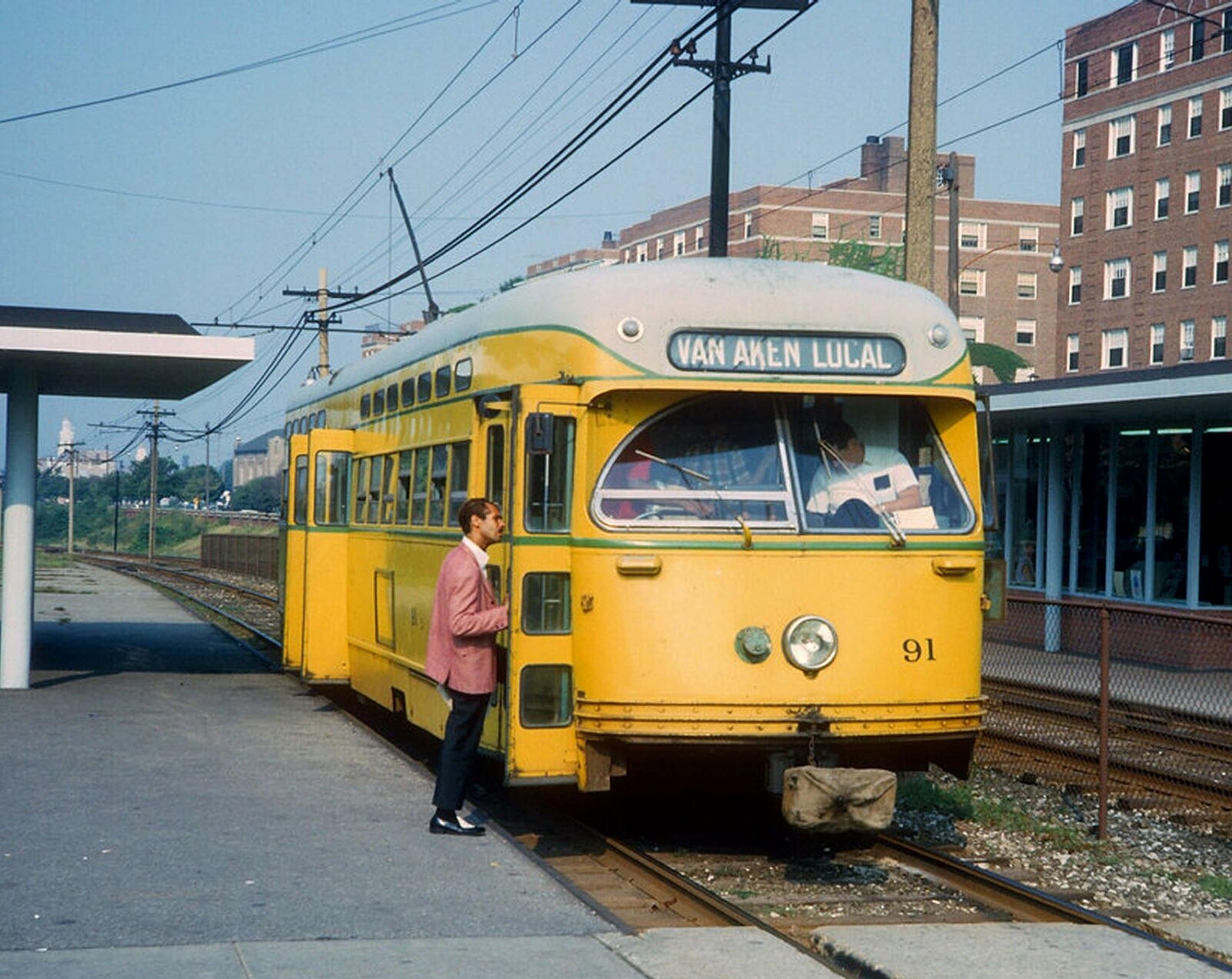1965 SHAKER HEIGHTS Rapid Transit TROLLEY Photo Etsy
