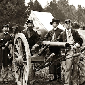 1862 UNION CAVALRY at Fair Oaks Virginia, Civil War PHOTO