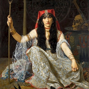 1893 THE SORCERESS WITCH by George Merle Photo Print
