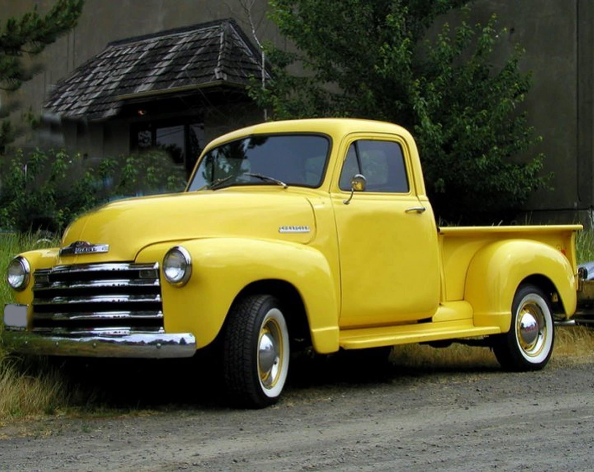 1953 Vintage CHEVROLET Yellow PICKUP Truck PHOTO Etsy