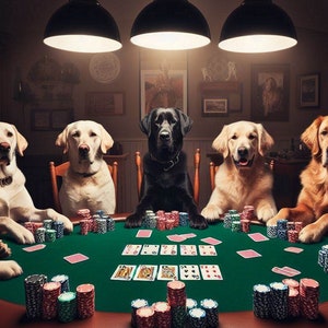 CANI CHE GIOCANO A POKER Download digitale