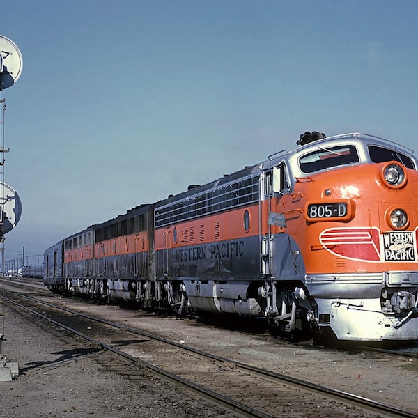 1967 California ZEPHYR Western Pacific Railroad PHOTO