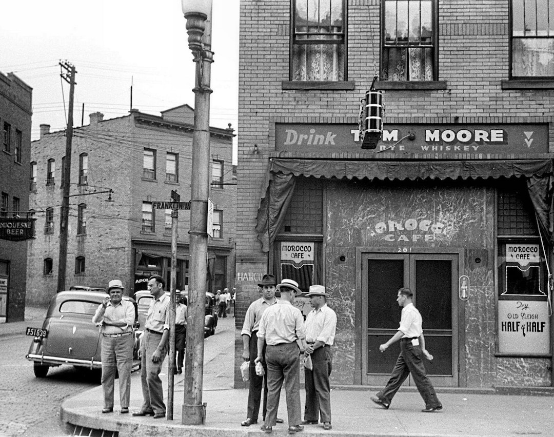 1938 ALIQUIPPA Pa. Street Corner PHOTO Tavern, Bar Etsy