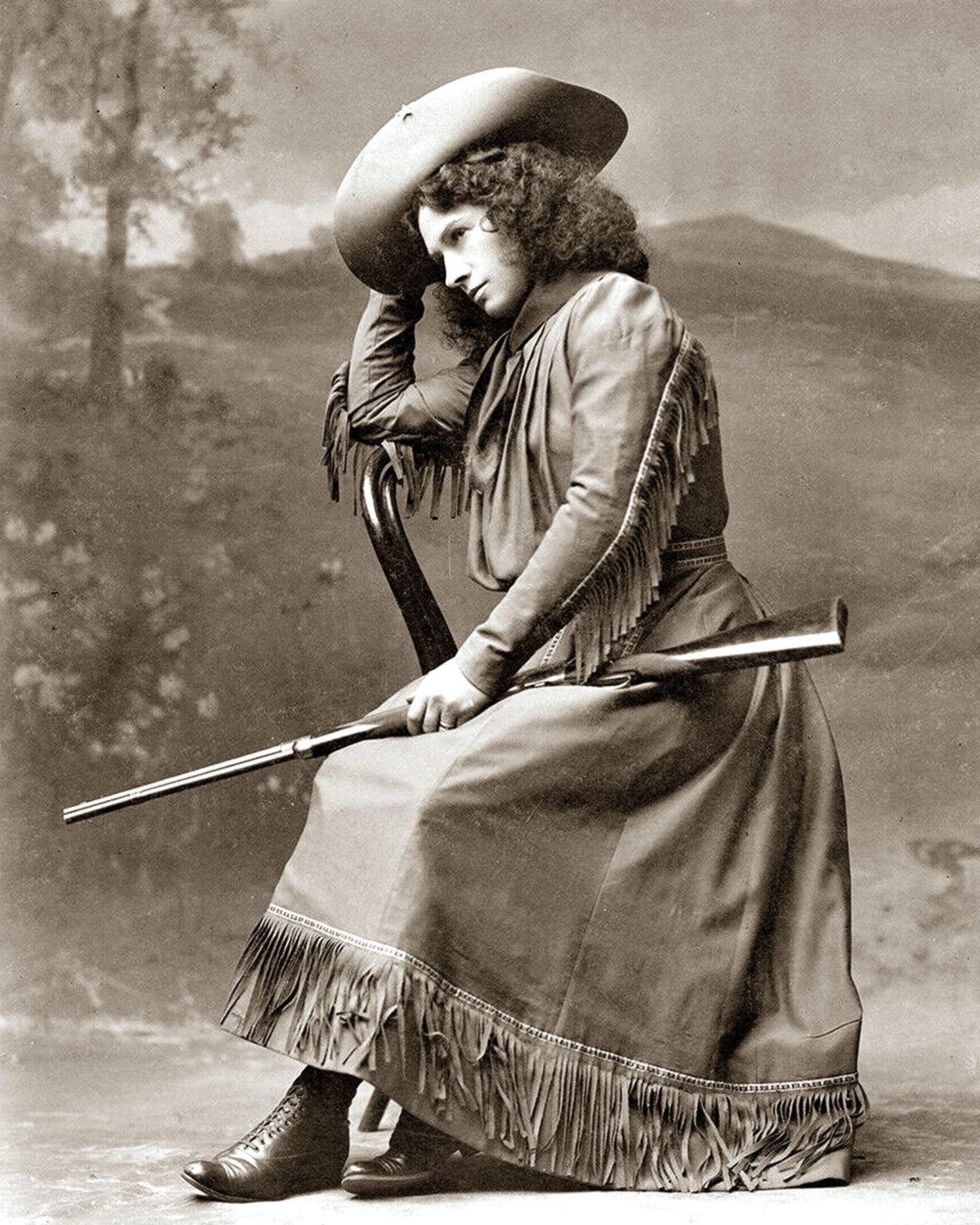 希少 アニー・オークリー ビンテージ写真 Sharpshooter ANNIE OAKLEY Photo - Etsy 日本