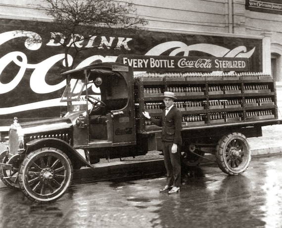1929 COCA COLA Delivery Truck PHOTO - Etsy