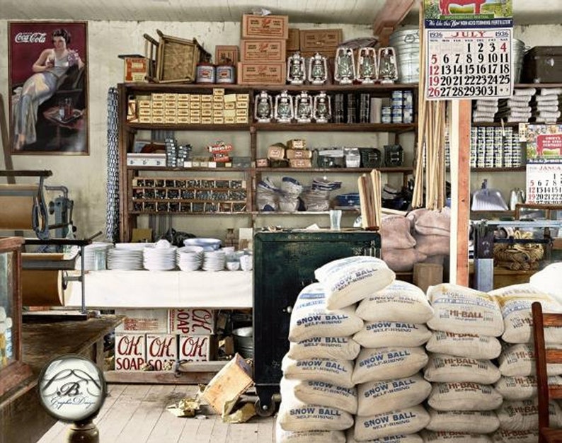 1936 Moundville Alabama COUNTRY STORE Photo Etsy