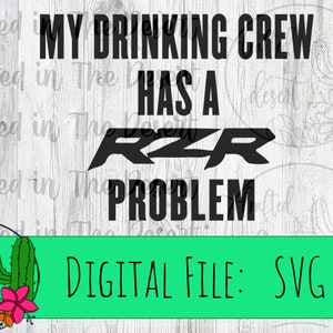 Can Am SXS Weekend Forecast Drinking Chance of Riding Sublimation Print Our Design printed and Mailed to you to press at home