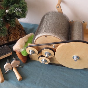 drum Carder Fiber Combing Cardings - 72 TPI ,Wool picker personalized gift for mom Blending Board