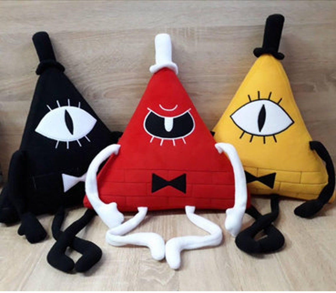 Bill Cipher Gravity Falls Plush Toy Pillow Black Bill Cipher | Etsy