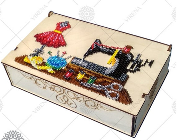 DIY organizer embroidery Wooden organizer Wooden embroidery floss organizer gift