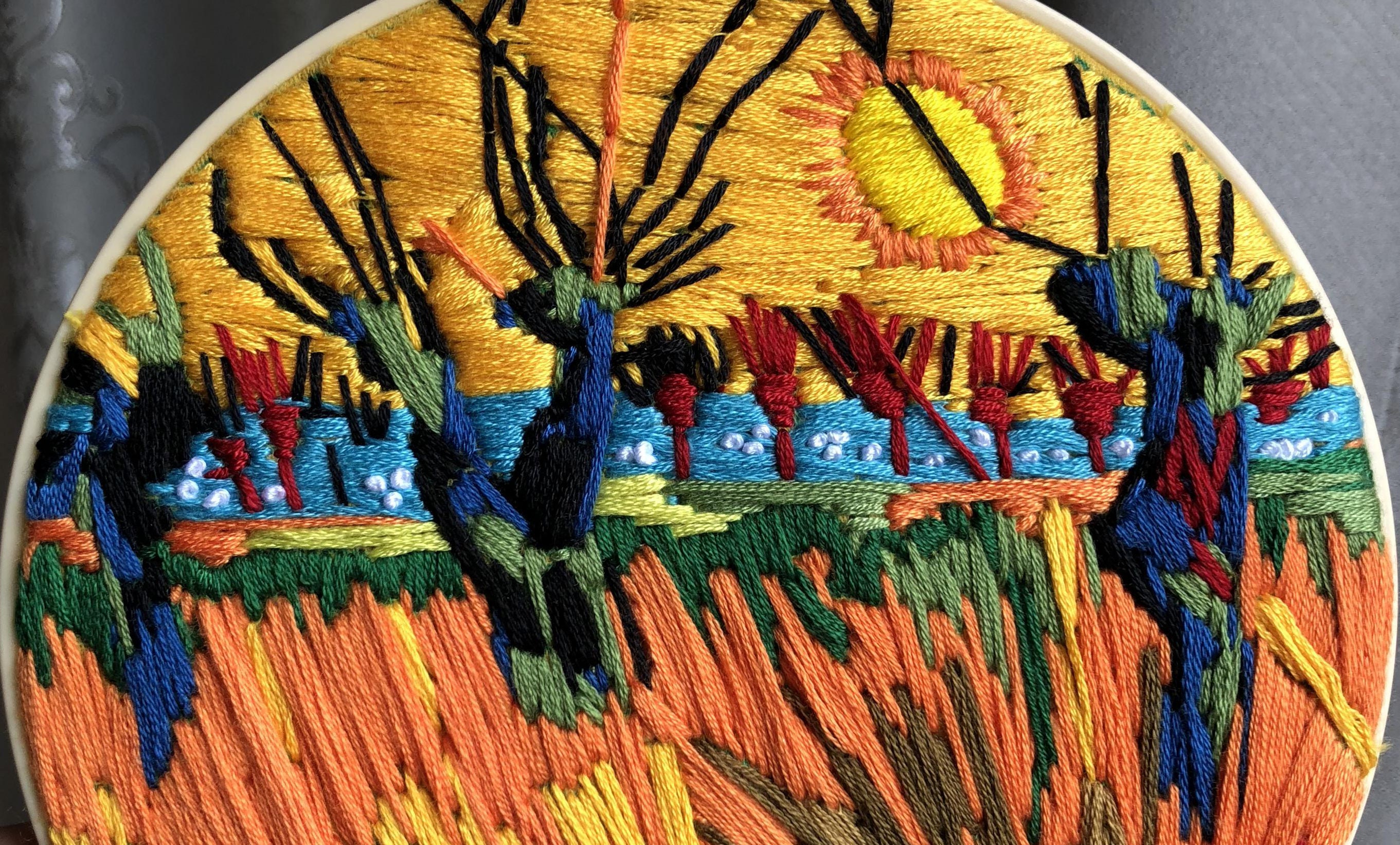 Van Gogh Painting Embroidery Exquisite painting embroidery Etsy