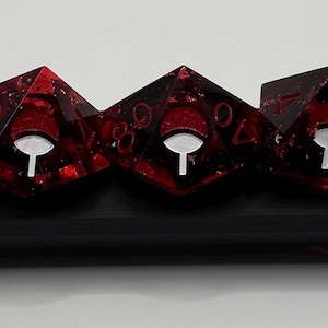 Anime style DnD 7 piece dice set