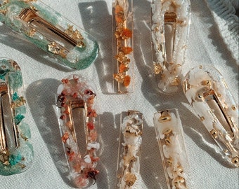 Resin hair clips