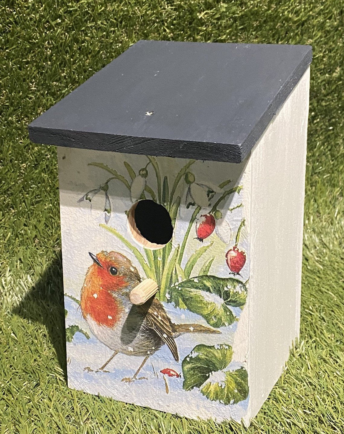 Decoupaged Bird Box Robin Gift Garden Gift Robin Lover Etsy Decoupaged Bird Box Robin Gift Garden Gift Robin Lover Etsy