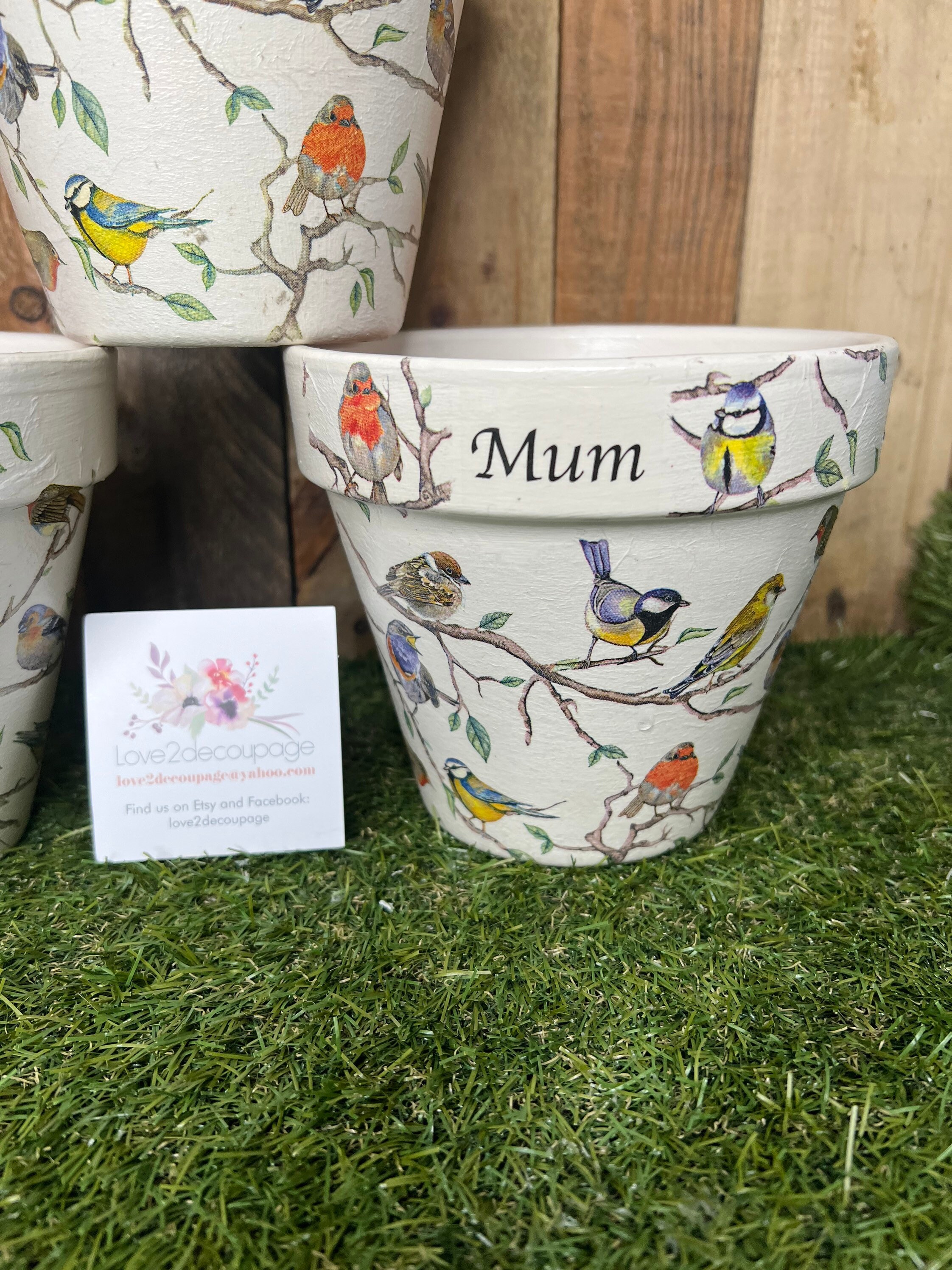 Dad Bird Plant Pot Grandad Bird Plant Pot Mum Bird Plant Etsy UK