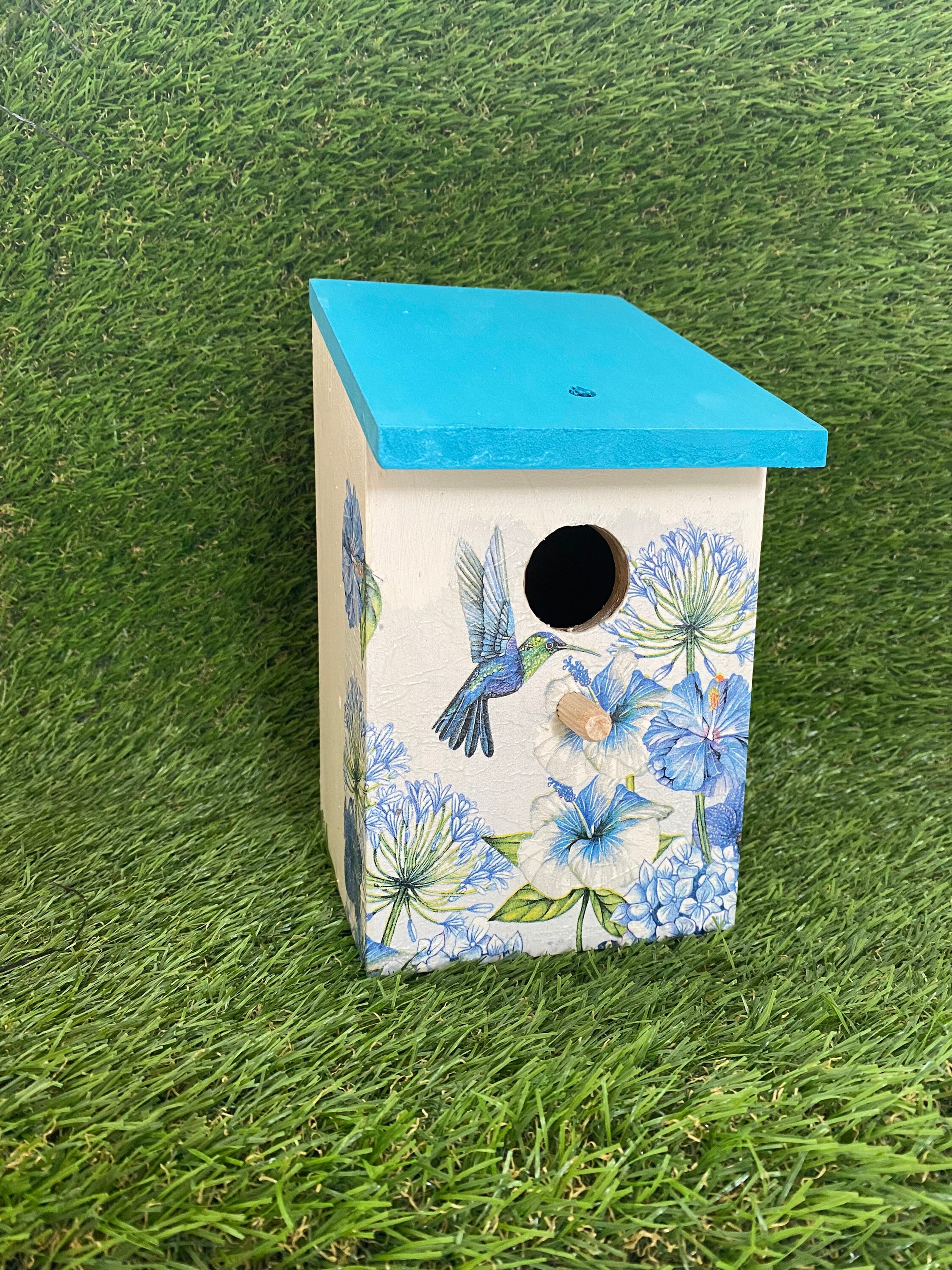 Hummingbird bird house hummingbird gift wooden bird nesting Etsy