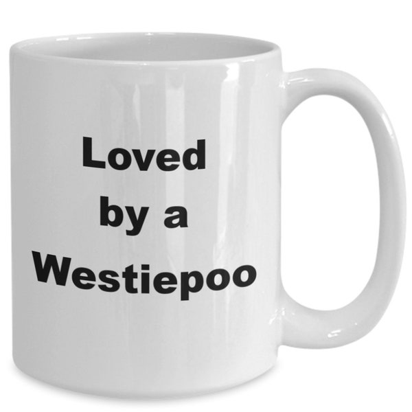 Westiepoo love gift mug coffee cup white